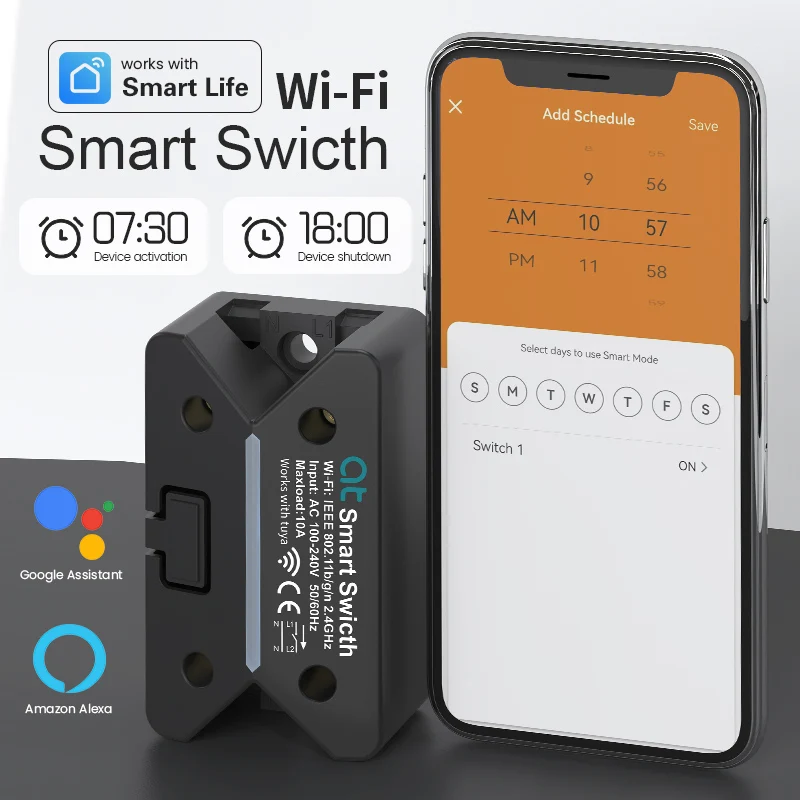 ATELE Tuya WIFI модуль умного переключателя умный дом DIY переключатель дистанционного управления беспроводной таймер приложение Smart Life ATELE Tuya WIFI модуль умного переключателя умный дом DIY переключатель дистанционного управления беспроводной таймер приложение Smart Life