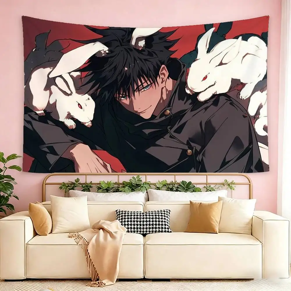 Fushiguro Megumi Anime flag Suitable For Party Club Outdoor Interior Wall Decoration Banner Fans Gift