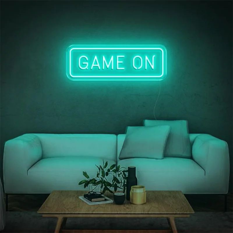 

Aesthetic Cute Game On Led Neon Sign Custom Decoracion Acrylic For Shop Party Gift Home Kawaii Wall Room Decor