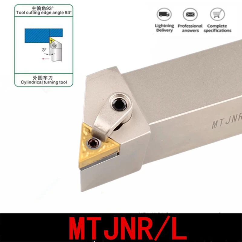 MTJNL/MTJNR1616H16 MTJNR2020K16 MTJNR2525M16 Turning Holder CNC High Quality Spring Steel Arbor Lathe Cutter MTJNR Turning Tool