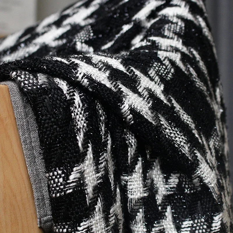 

Redraspberry France клетчатая твидовая ткань Fil-Lumiere материалы для одежды осенняя куртка ткань для шитья портной текстиль Бесплатная доставка