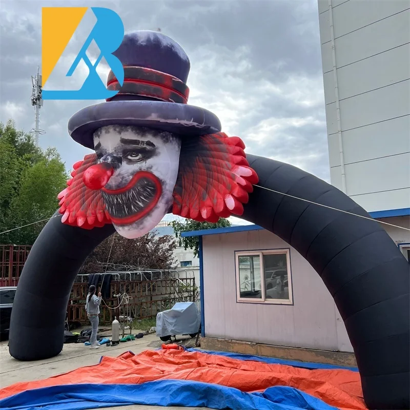 Bespoke Inflatables Clown Head Halloween Arch Inflatable for Masquerade Theme Party Toys