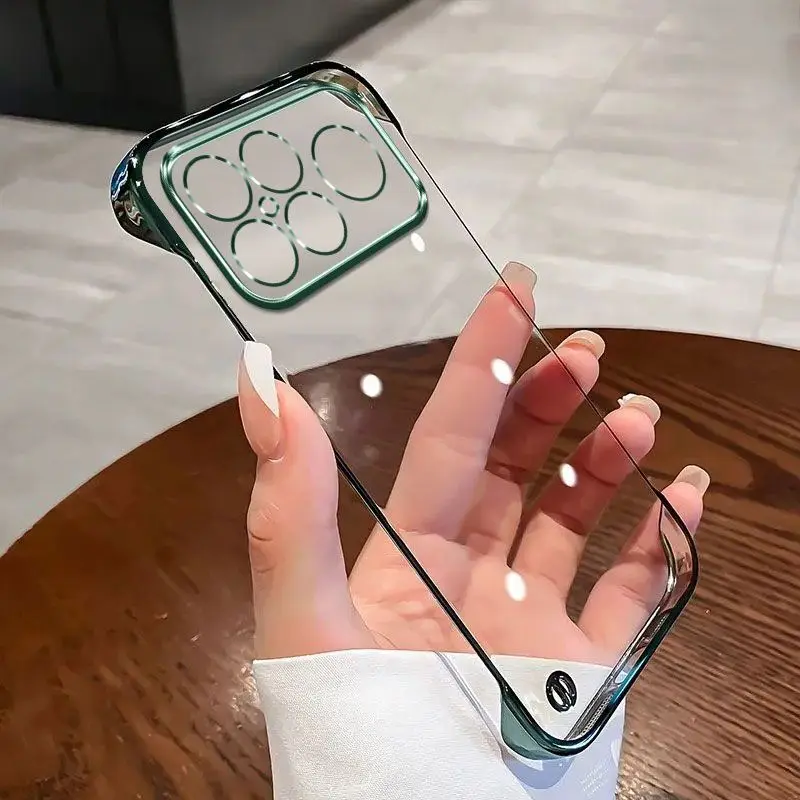 Electroplating Frameless Slim Hard PC Case For Redmi K90 Pro Max Coque Phone Cases For RedmiK90ProMax Back Cover Shell