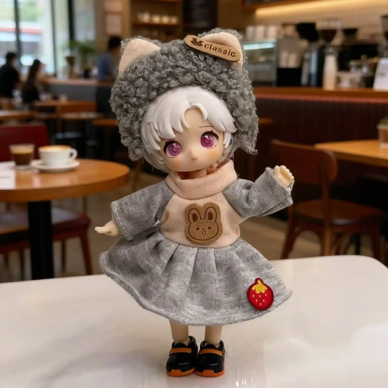 The New Hot-selling JK Suit Is Suitable for Bjd Dolls Cute Personality Small Animal Pattern Clothing Exquisite Dresses