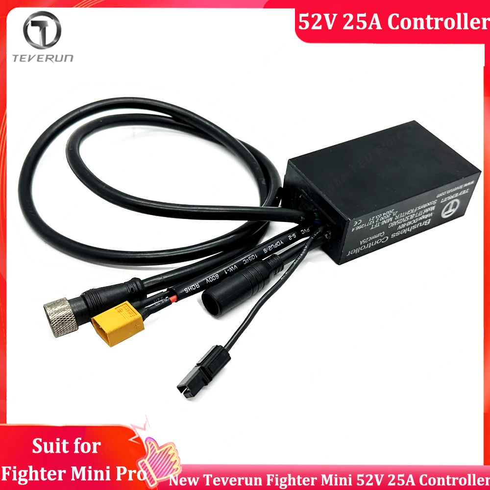 Original Newest Teverun Fighter Mini 52V 25A Sine Wave Controller Only Suit for Official Newest Teverun Fighter Mini/Mini Pro