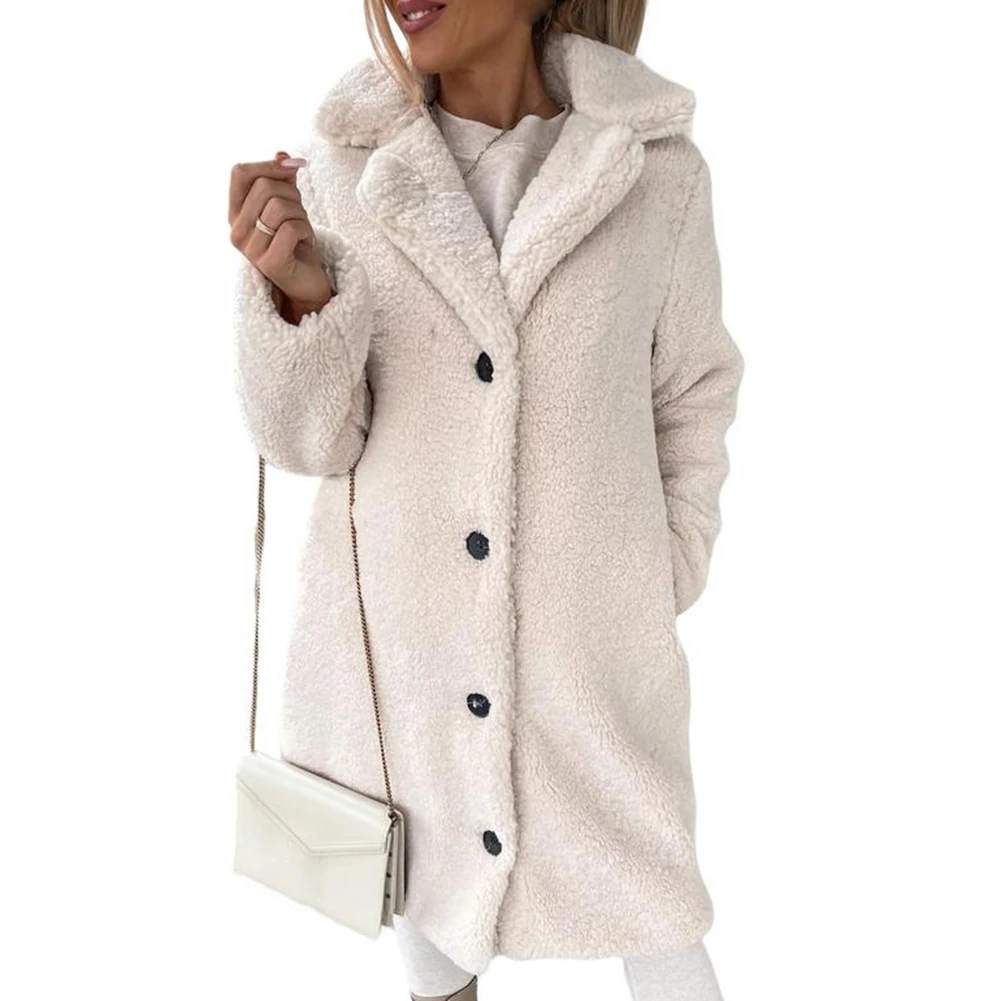 

Casual Overcoat Female Streetwear Coat Spring Fashion Fall Fashion Classic Style Daily Use Lapel Neckline Long Sleeve