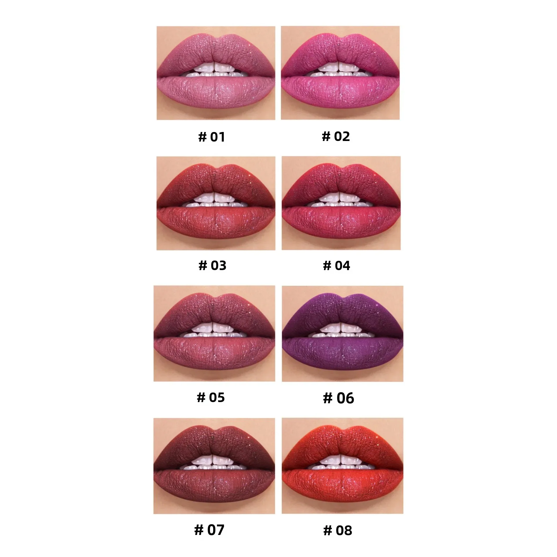 방수 립글레이즈 쉬머링 매트 립스틱 한국 화장품 다이아몬드 글리터 틴트 하이드레이팅 립 메이크업