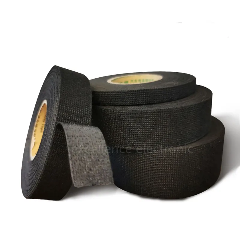 Automotive Wiring Loom Tape, Heat Resistant Cloth Fabric Harness Tape, Car Cable Protection Wrap, 9/19/25/32mm X 15M