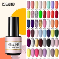 ROSALIND Gel Nail Polish Matte Base Top Coat For Soak Off Gel Polish UV LED Gel Semi Permanent Varnishes Design Nail Art