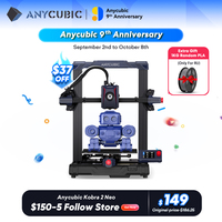 ANYCUBIC KOBRA 2 Neo 3D Printer Printers Machine FDM PLA DIY Extruder Auto Leveling Portable Professional 3D Printer HD 250mm/s