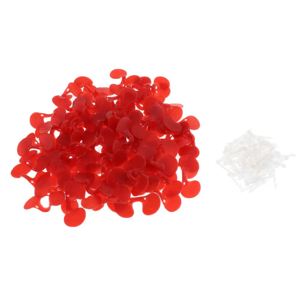 Pinless Peepers Tool Red Plastic Chicken Blinders Spectacles for Poultry Feather Safety Backyard Flock Supplies