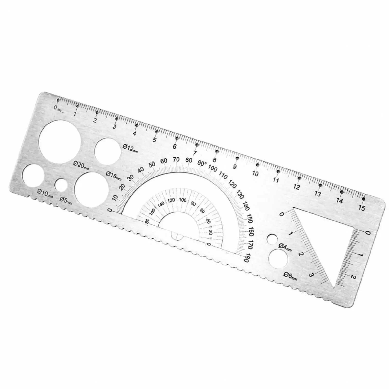 Multifunctional Straight Ruler Stainless Steel Ruler Versatile Measuring Tool for Students, Technical Drawing, Geometric