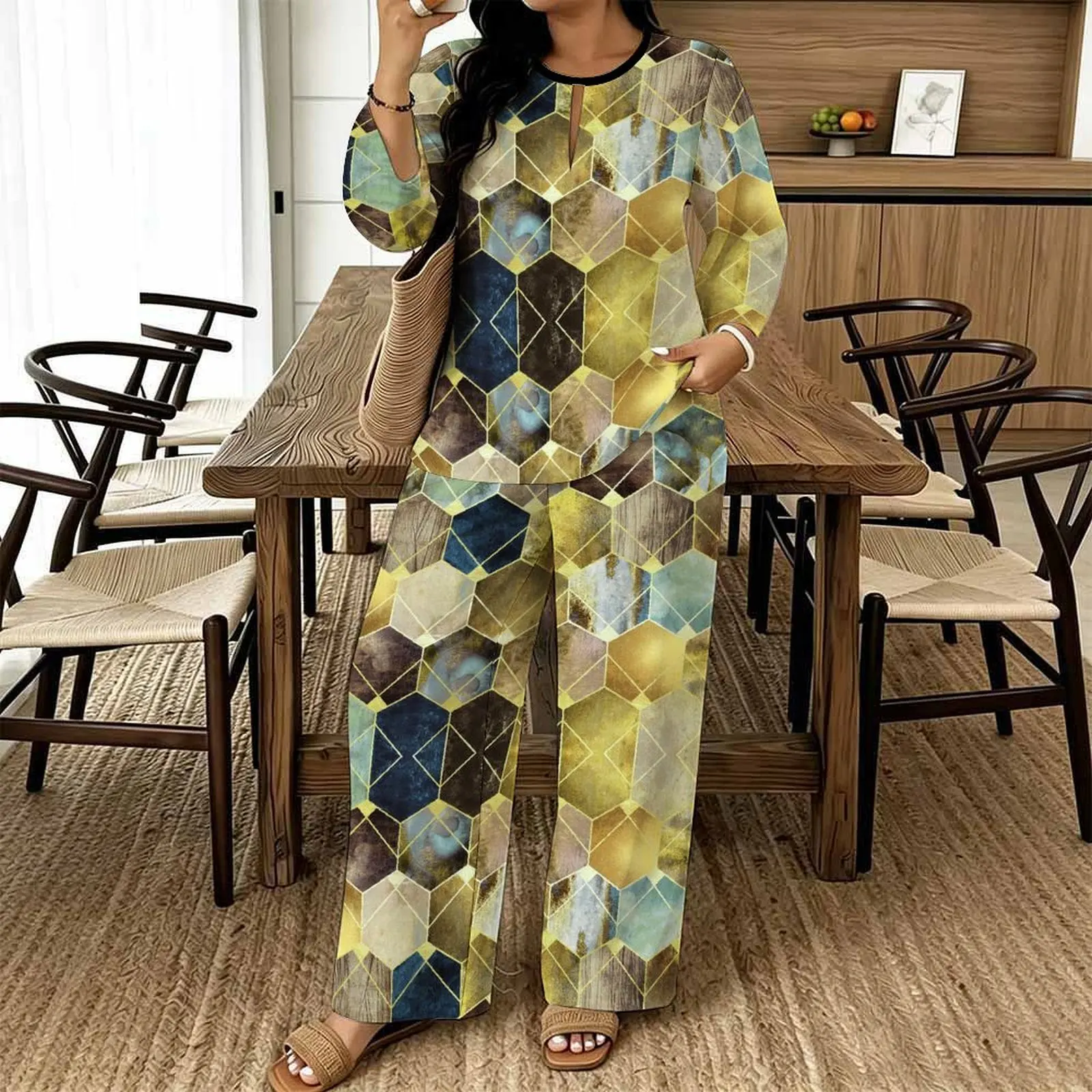Women Casual Print Two Piece S - Summer Clothing Model recension och pris