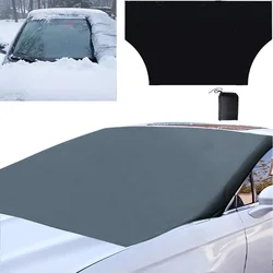210*125cm Magnetic Car Snow Shield Frost Prevention Frost Prevention Front Windshield Sunshade Thickened Snow Shield Car Coat