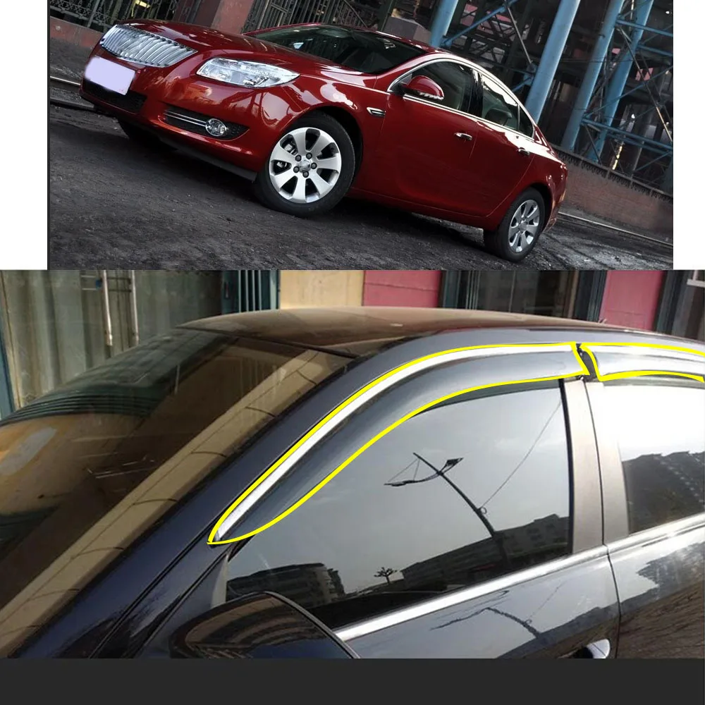 

Car Sticker Plastic Window Glass Wind Visor Rain/Sun Guard Vent For BUICK Regal 2009-2010 2011 2012 2013 2014-2015 2016