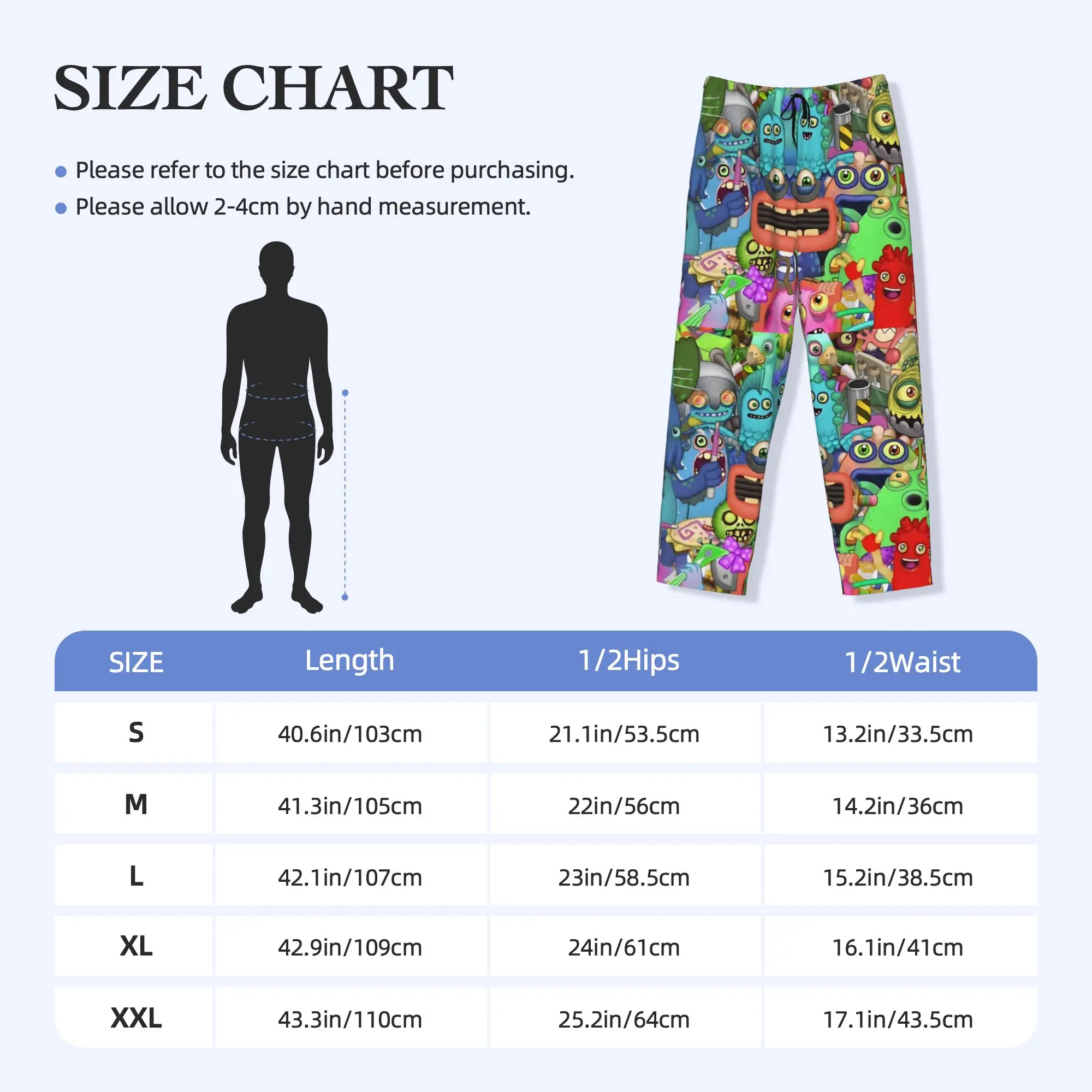Custom My Singing Monsters Pajama Pants for Men Funny Games Lounge Sleep Stretch Sleepwear Bottoms with Pockets view 5
