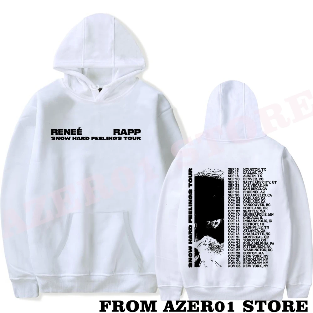 Reneé Rapp Snow Hard Feelings Tour Merch Renee Rapp Hoodies Winter Men/Women Hooded Sweet Streetwear Long Sleeve Logo Sweatshirt