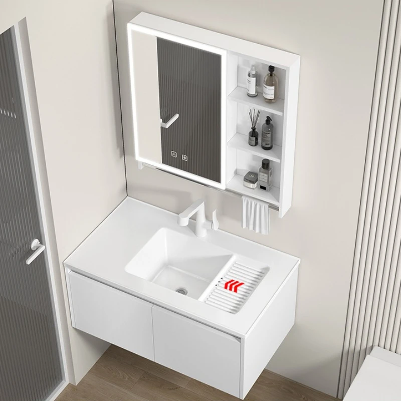 Gabinetes De baño inteligentes De cerámica, gabinetes De baño interiores De nuevo estilo para Hotel, muebles modernos para el hogar, Gabinete De Baño Lsysg