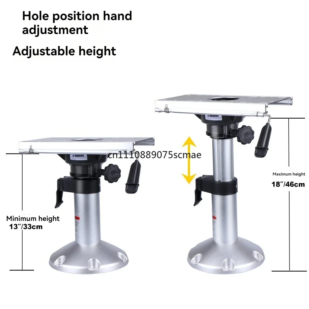 Upgrade Seat Base Pneumatic Adjustable Aluminum Alloy Anti-corrosion Anti-rust Seat Marine Accessories