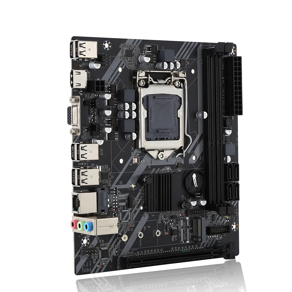 H61-S Desktop Motherboard Socket LGA 1155 for Intel Core i3 i5 i7 2*DDR3 Memory SATA2.0 PCIE 16G H61 PC Mainboard for M.2 NVME