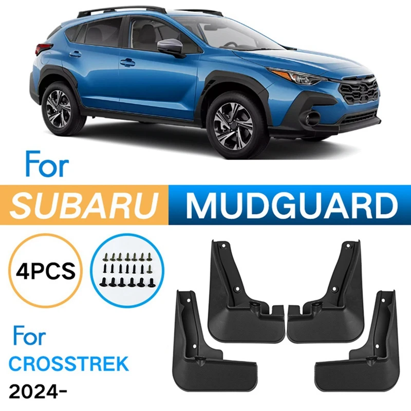 4PCS Car Mudguard Mud Flaps Splash Mud Guard Fender For Subaru Crosstrek 2023 2024 Car Accessories