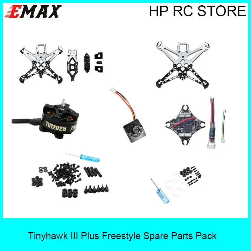 EMAX Tinyhawk III Plus Freestyle Frame Kit Carbon Bottom Plate Screws Aluminum Standoff for 2.5