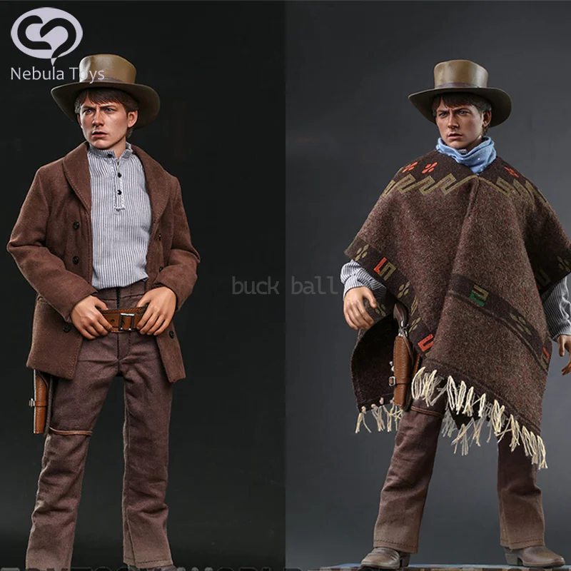 

Original Hot Toys Marty McFly Action Figure 1/6 Back to the Future Part 3 Anime Figures HT MMS616 Statue model Collection Toys