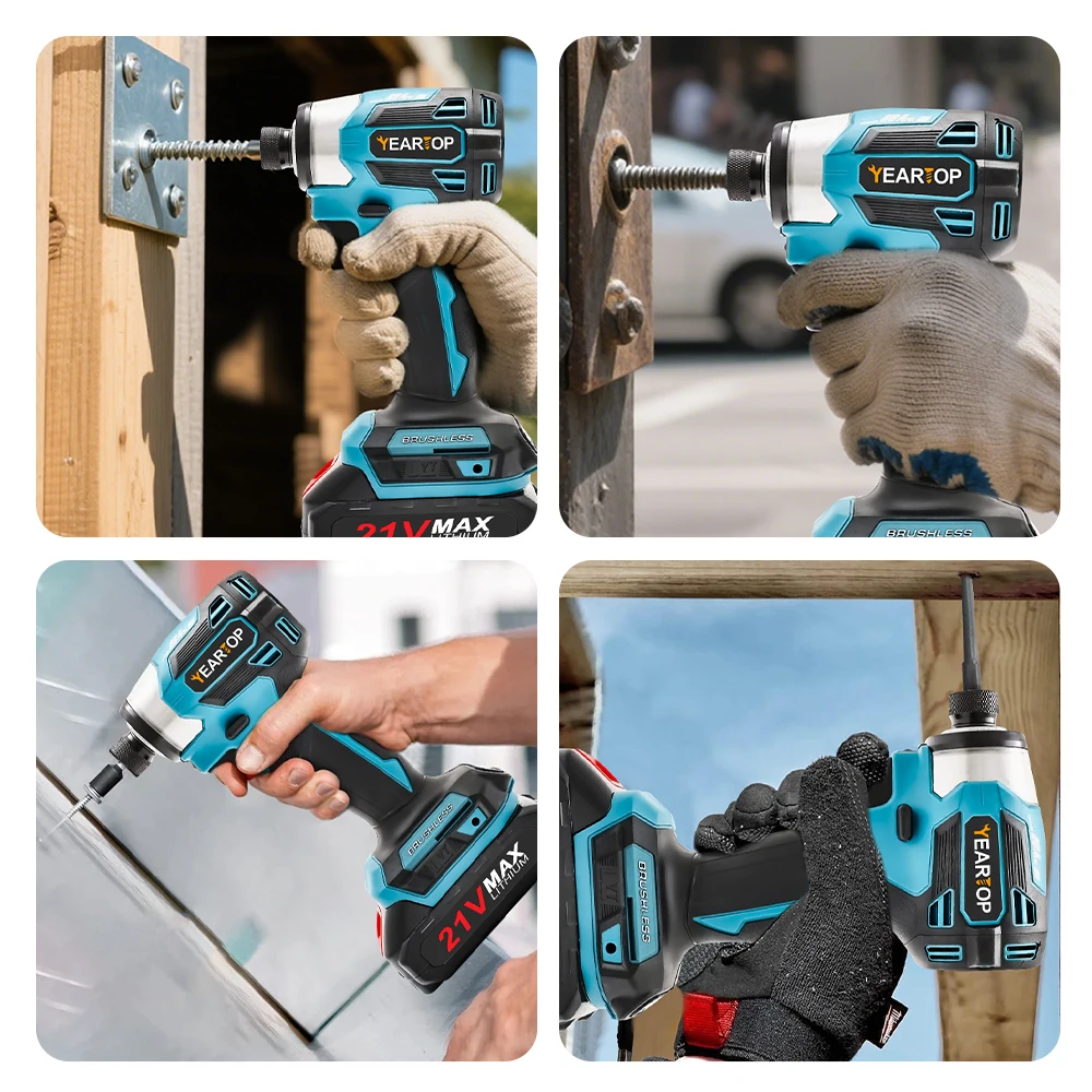 688N.m 1/4'' Brushless Electri - огляд і ціна Brushless Cordless Electric Drill 18V