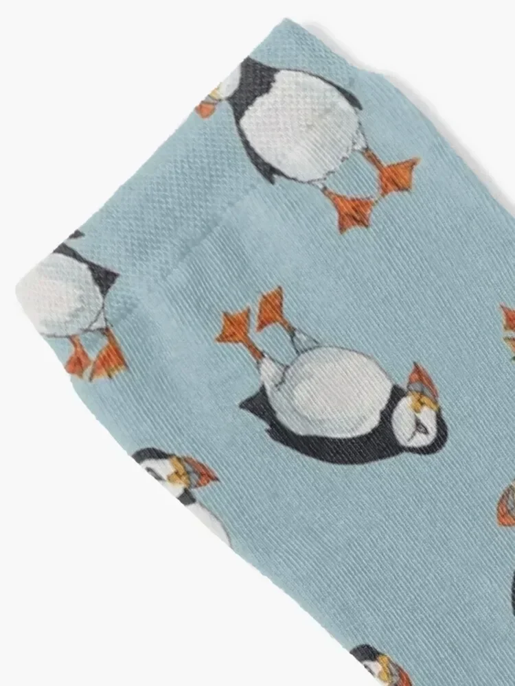 Perfectly Perfect Puffins! Socks with print winter tennis Socks For Man Women's