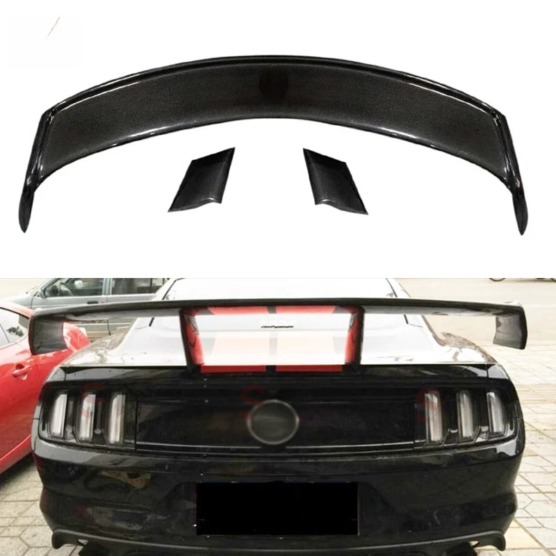 

Suitable Mustang Carbon Fiber Spoiler Fixed Wing Modification Car Accessories Exterior Decoration