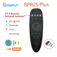 2 in 1 Voice Air Mouse Smart Remote BPR2S PLUS Dual Mode BLE 2.4G Wireless Remote Controller IR Learning Smart Remote for TV BOX