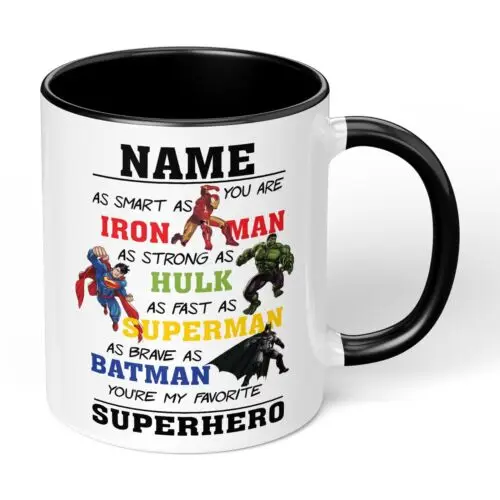 SUPERHERO MUG CUP HIS BIRTHDAY CHRISTMAS GRAND DADDY FATHER'S DAY DAD GIFT