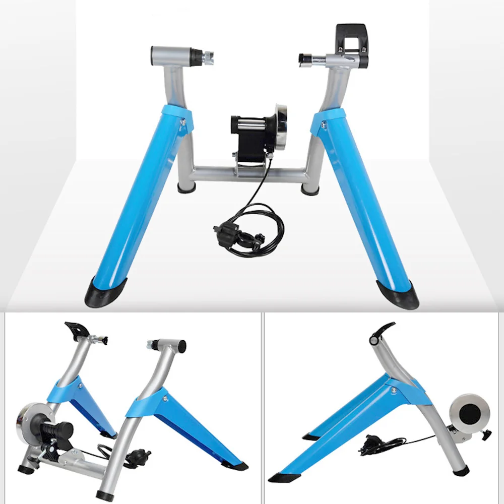Image 4: Support d'entraînement magnétique pour vélo d'appartement, idéal pour l'exercice en intérieur