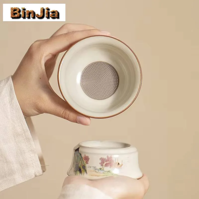 

Имитация песен Ru печь пейзаж чайный заварочный ретро шариковый фильтр бытовой производитель фильтр церемония коллекция аксессуаров поставки