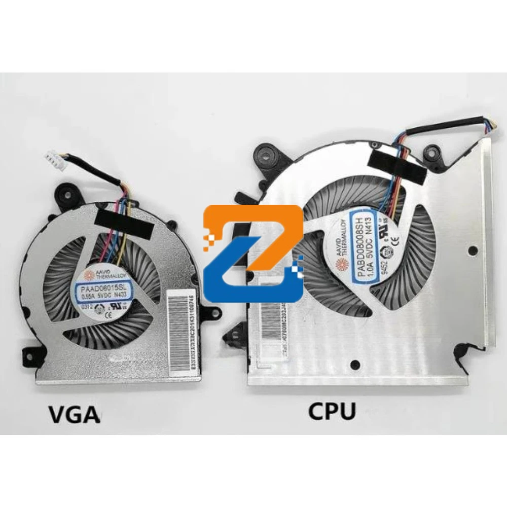 

New Original Laptop Cooling Fan For MSI GF63 GF65 MS-16R1 MS-16R2 Cooler Radiator Fan N413 PABD08008SH N433 PAAD06015SL