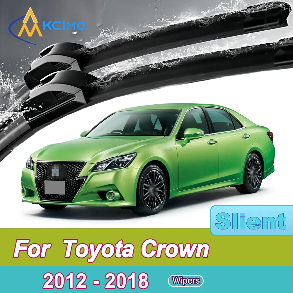 

For Toyota Crown S210 2012-2018 Front Windshield Wiper Blades 2pcs Quiet Rain Windscreen Window Accessories