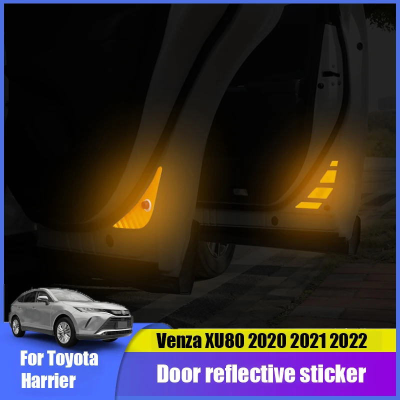 

For Toyota Harrier Venza XU80 2020 2021 2022 Door Reflective Decorative Film Reflective Sticker for Car interior film