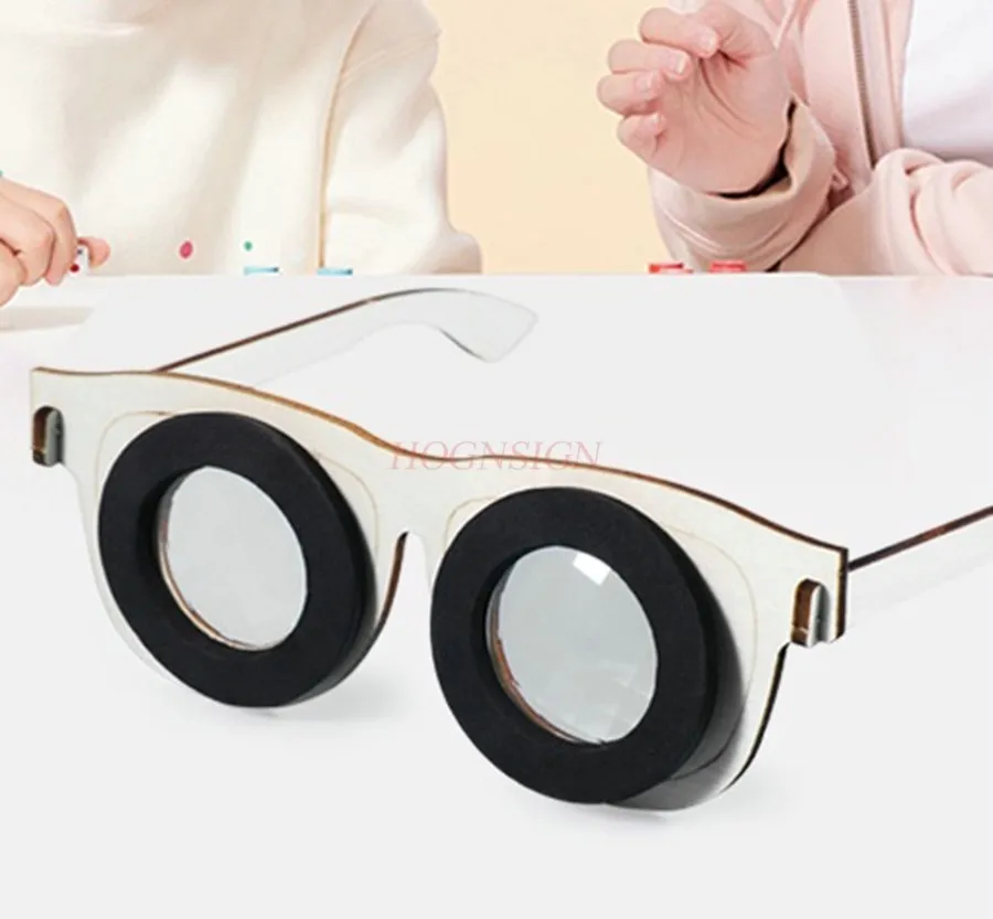1set multi prism compound eye DIY science experiment, children's play and teaching aids，Technology material package,
