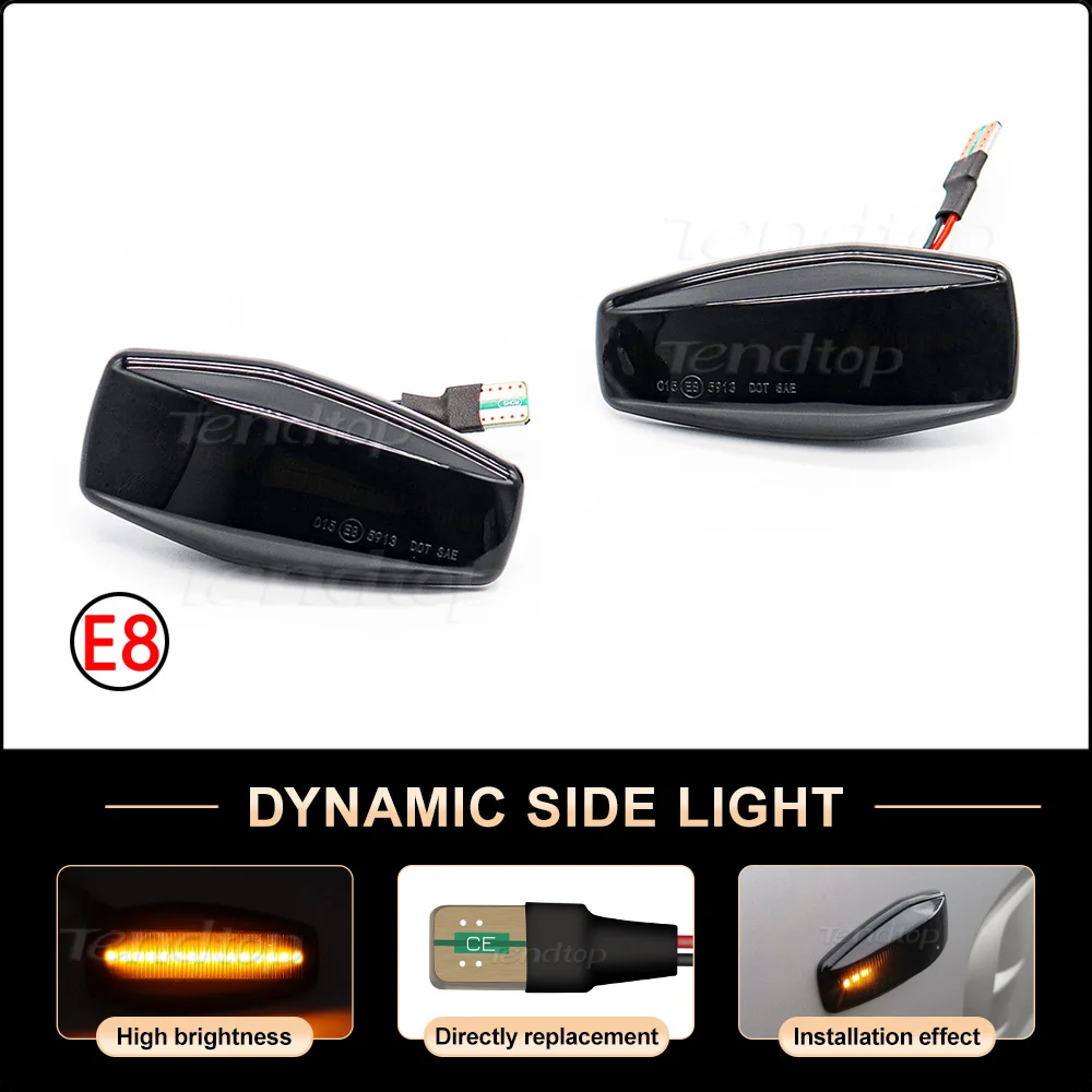 For KIA Rio For Hyundai Elantra Getz Sonata XG Terracan Tucson Dynamic Flashing Turn Signal LED Side Marker Light