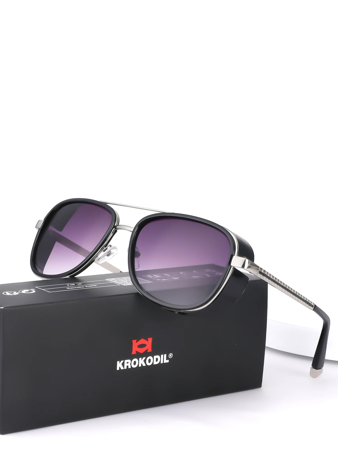 Tony Stark Sonnenbrille Mann Frau Steampunk Sonnenbrille Männlich Vintage Farbverlauf Rot Sonnenbrille UV400 – Detail 6