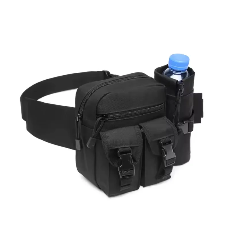 Outdoor Waist Bag Men Tactical Water Bottle Waterproof Bags Camouflage Hunting Hiking Climbing Bag Nylon Mobile Phone Belt Pack view 6
