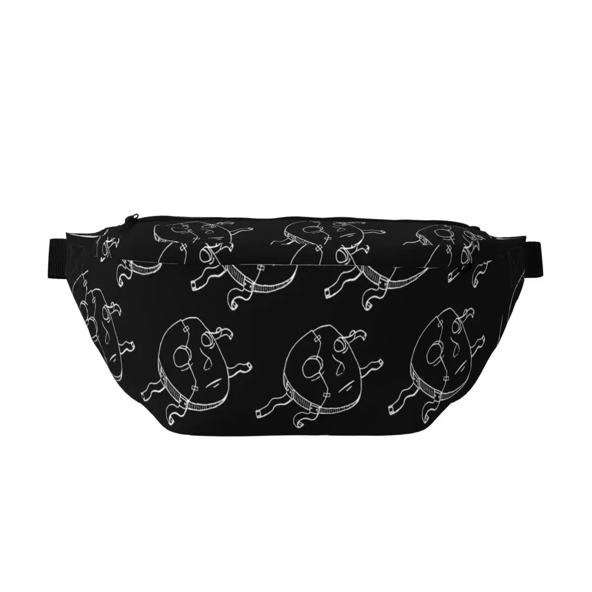 

Сумка-бананка через плечо с дизайном маски Салли, регулируемая поясная сумка для мужчин и женщин, для путешествий, бега, хранения денег и телефона, нагрудная сумка