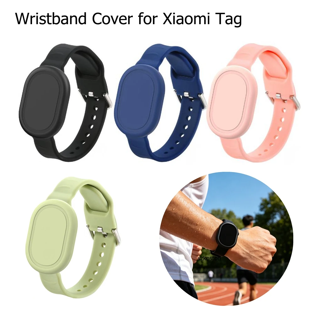 

Silicone Wristband Case for Xiaomi Tag Tracker Waterproof Silicone Protective Cover Shockproof Anti-Scratch Tracker Accessories
