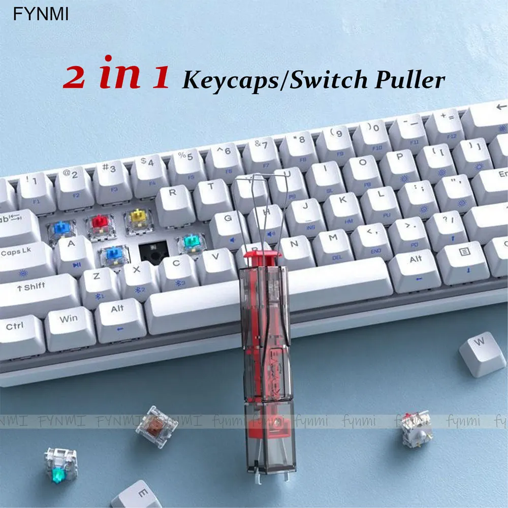 Fynmi Alat Keyboard Mekanis Penarik Sakelar Penarik Keycaps 2 In 1 Multifungsi