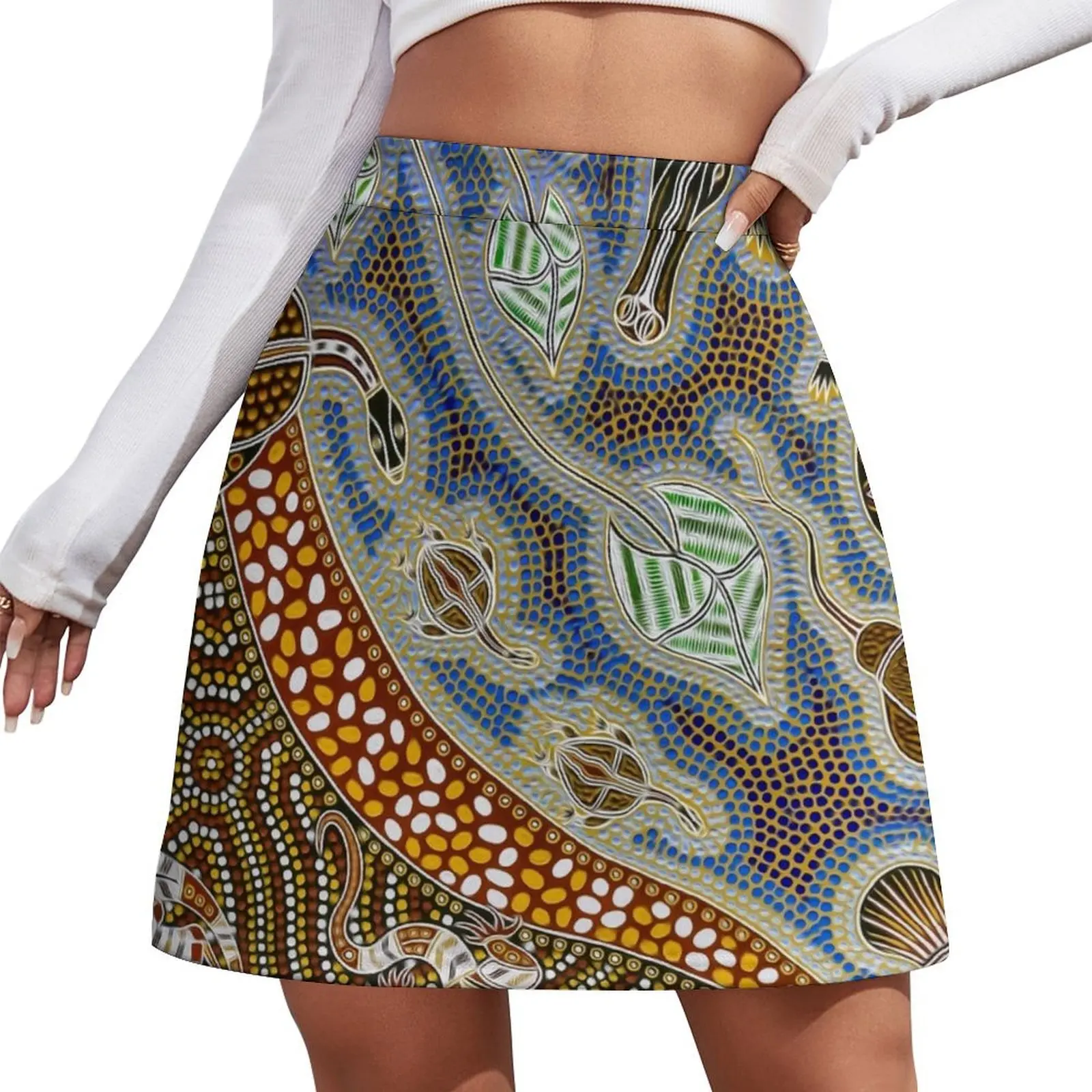 

Aboriginal Art Mini Skirt korean style clothes women 2026 School skirt elegant dresses for women
