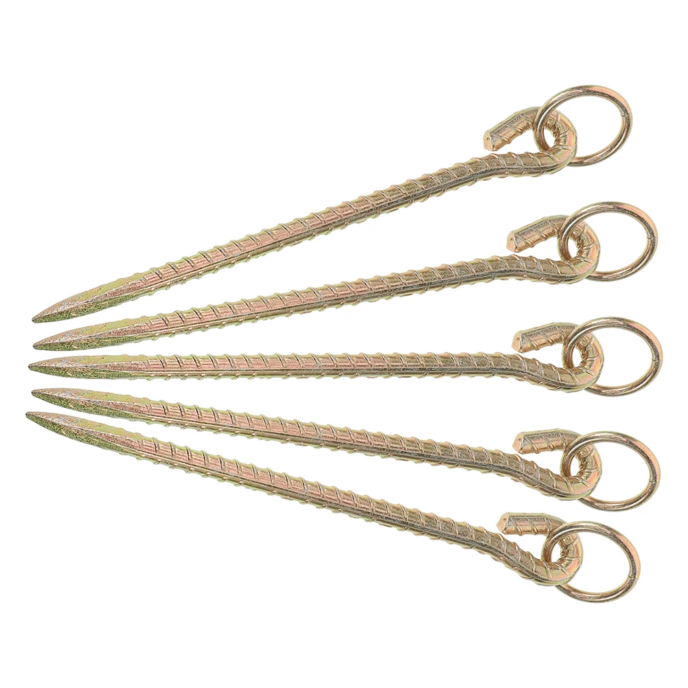 

5 Pcs Animal Husbandry Pile Ground Anchor Camping Dog Stake Stakes for outside Backyard Canopy Series Travel