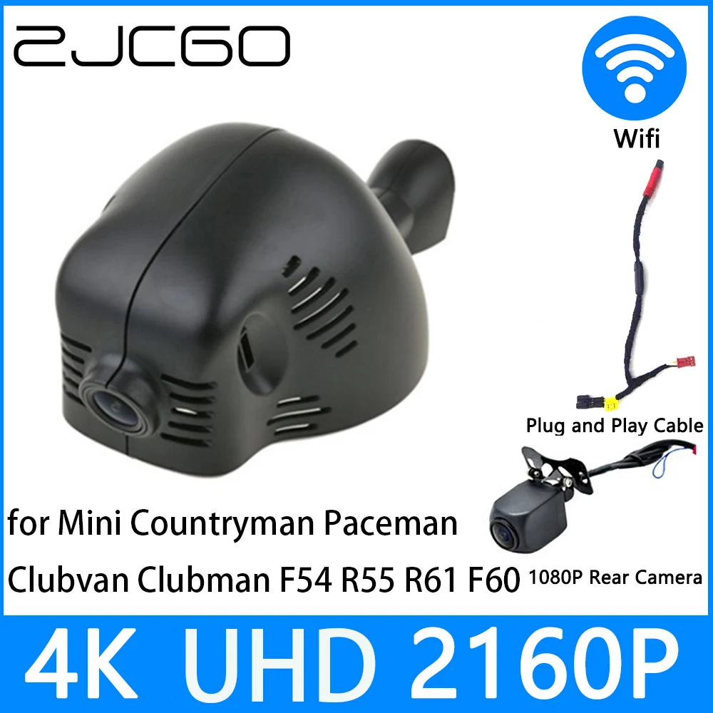 

ZJCGO Dash Cam 4K UHD 2160P Car Video Recorder DVR Night Vision for Mini Countryman Paceman Clubvan Clubman F54 R55 R61 F60