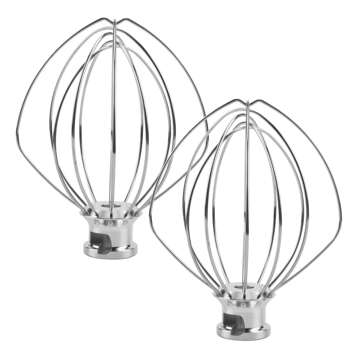 2 Pack Stainless Steel Wire Whip Mixer Attachment for Kitchenaid K45WW Flour Cake Balloon Whisk Egg Cream Stirrer