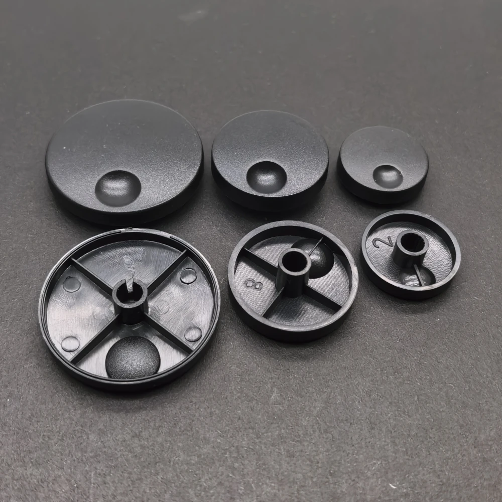 2pcs Potentiometer Encoder Band Switch Plastic Knob Caps 42*8.2mm 32*12mm 25*8mm  6mm Flower Shaft Hole Adjustment Cap