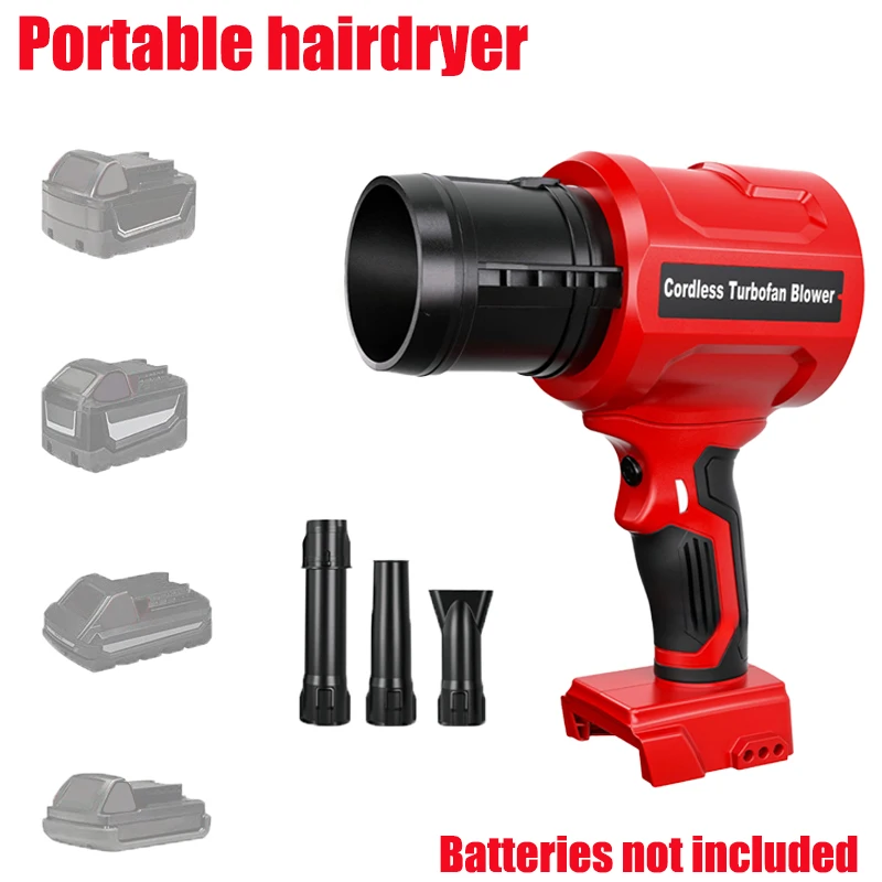

New Electric Handheld Hair Dryer Electric Hair Dryer for Makita/Milwaukee/Bosch/Ryobi 18/20V Battery for Removing Dust Brushless